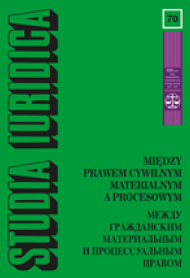 Wpływ idei naukowych Eugeniusza Waśkowskiego na współczesną
polską doktrynę prawa postępowania cywilnego