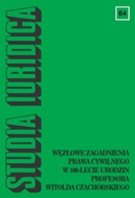 Zasada odpowiedzialności państwa i związków
publiczno-prawnych za szkodę wyrządzoną przez ich funkcjonariuszy
w projekcie Profesora W. Czachórskiego z 1946 r.