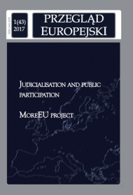 Mechanizm judycyzacji polityki Unii Europejskiej a zjawisko partycypacji publicznej w Polsce