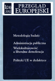 Wielokulturowość a liberalna demokracja. Szanse i zagrożenia Aspekty metodologiczne