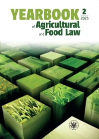 Yearbook of Agricultural and Food Law journal cover