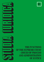Legal and Historical Perspective on Public Character of Cassation Complaint in Polish Civil Procedure